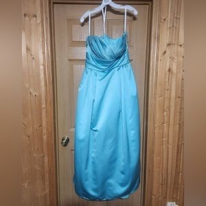 Blue bridesmaid dress